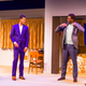 Tory Andrus, Sullivan Jones, Esau Pritchett and Grasan Kingsberry portray Malcolm X, Cassius Clay, Jim Brown and Sam Cooke, respectively, in One Night in Miami at Center Stage in Baltimore.
Richard Anderson/Courtesy of Center Stage